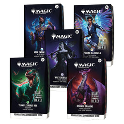 Foundations Magic The Gathering Commander Decks - Set of 5