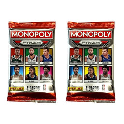 (2x Packs) 2022-23 Panini Monopoly NBA Edition PRIZM Factory Sealed Packs