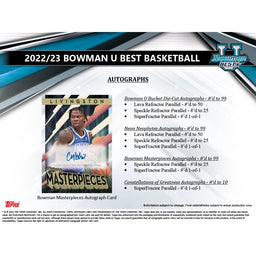2022-23 Bowman University's Best Basketball Hobby Box