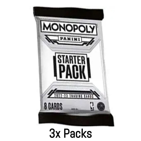 3x Packs, 2022-23 Panini Monopoly NBA Edition Starter Pack