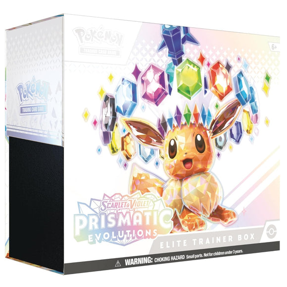 Prismatic Evolutions Pokemon Scarlet & Violet TCG Elite Trainer Box