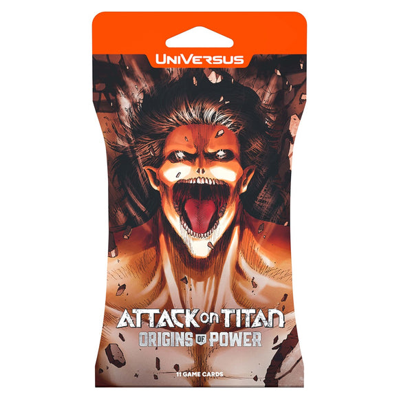 Attack on Titan Origins of Power UniVersus Sleeved Booster Pack