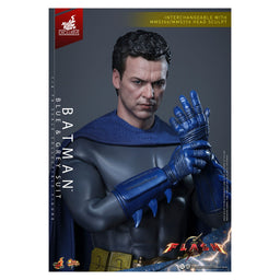 Batman Blue & Gray Suit The Flash Movie Masterpiece 1/6 Scale Hot Toys Figure