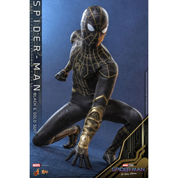 Spider-Man Black & Gold Spider-Man No Way Home MMS 1/6 Scale Hot Toys Exclusive