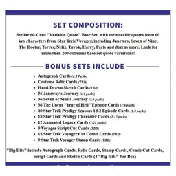 2026 Star Trek Voyager Archives & Inscriptions Hobby Box