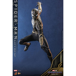 Spider-Man Black & Gold Spider-Man No Way Home MMS 1/6 Scale Hot Toys Exclusive