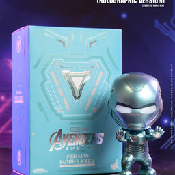 Iron Man Mark LXXXV Holographic Avengers Endgame Cosbaby Hot Toys Bobble Head