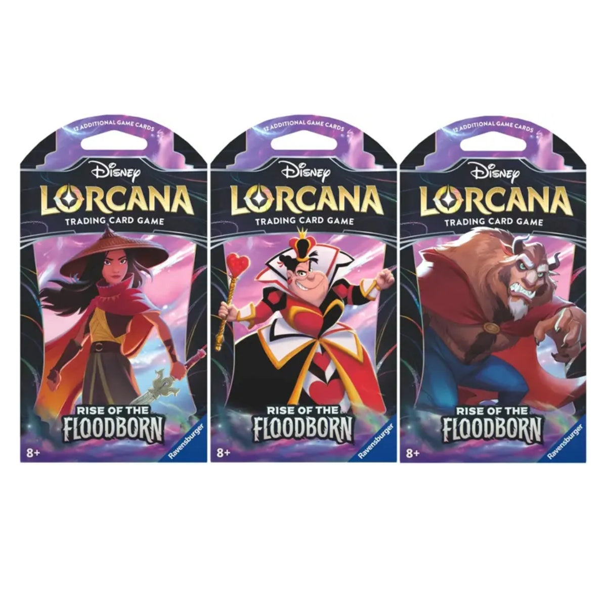 lorcana card list rise of the floodborn Lorcana Rise of the Floodborn Sleeved Booster Pack