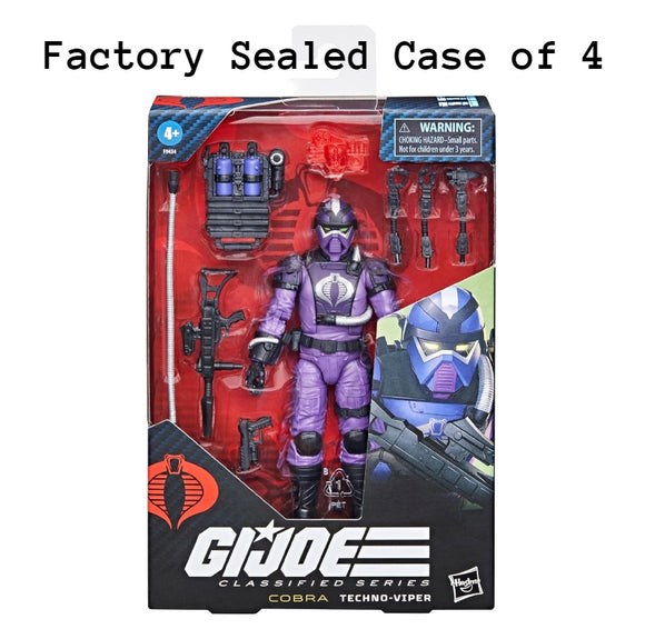 Techno-Viper GI Joe Classified Series 6-Inch Figure - Factory Sealed Case of 4