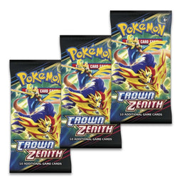 Crown Zenith Inteleon Promo Pokemon TCG Pin Collection Booster 3-Pack