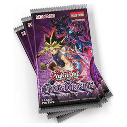 3x Packs, Chaos Origins Yu-Gi-Oh! Sleeved Booster