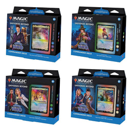 Doctor Who Universes Beyond Magic The Gathering Commander Decks - Set of 4