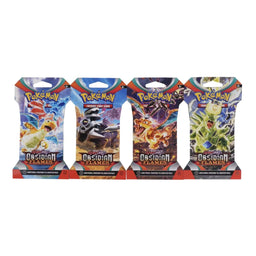 Obsidian Flames Pokemon Scarlet & Violet Sleeved Booster 144 Pack Master Case