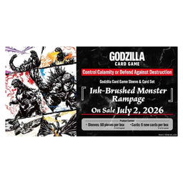 Ink-Brushed Monster Rampage Godzilla Sleeve & Card Set Box