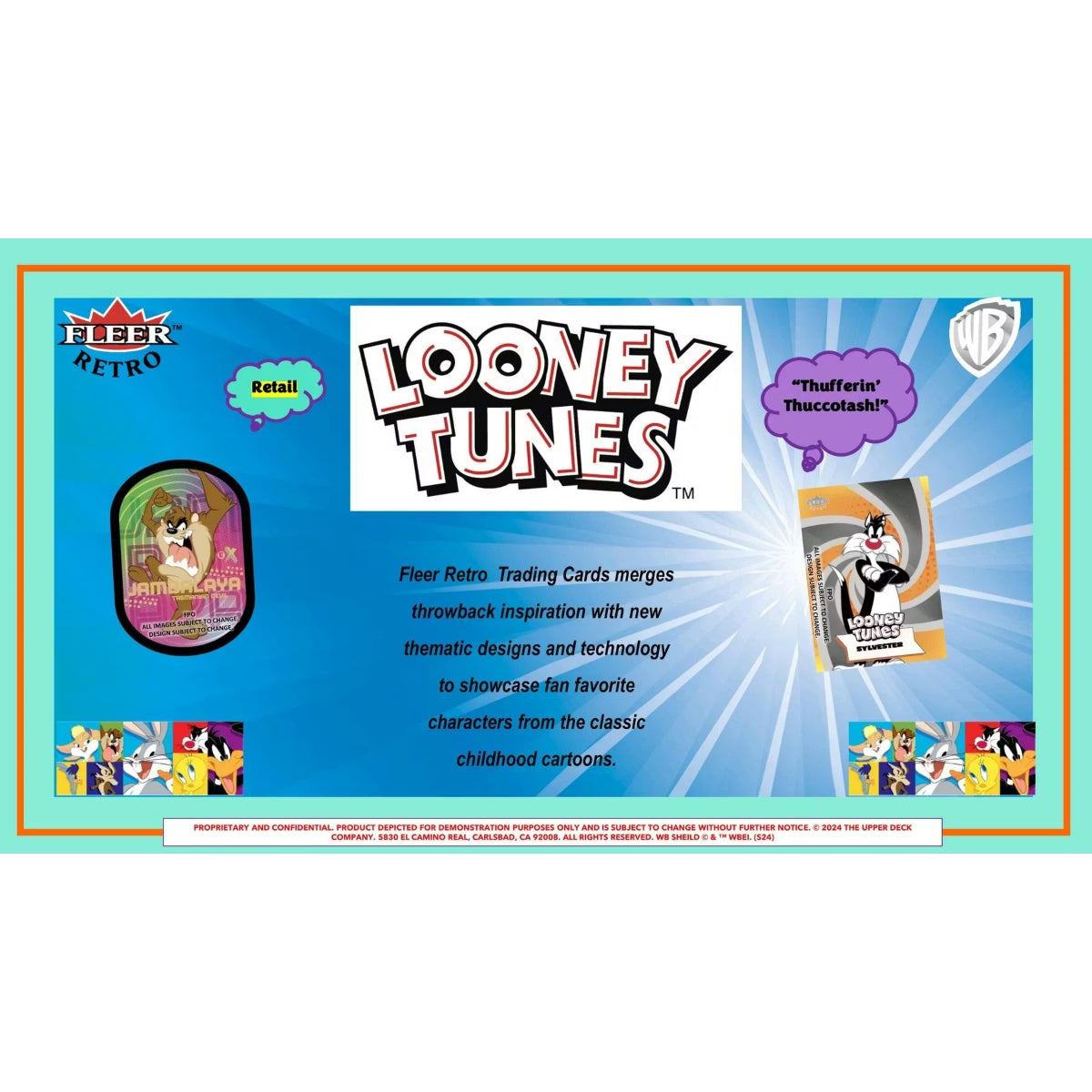 2024 Upper Deck Fleer Retro Looney Tunes Blaster Box