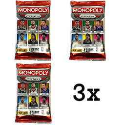 3x Packs, 2022-23 Panini Monopoly NBA Edition PRIZM Factory Sealed Packs