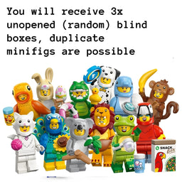 3x LEGO Animals Minifigure 71051 Boxes