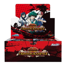 Crimson Rampage My Hero Academia CCG Series 2 Sealed CASE of 6 Boxes