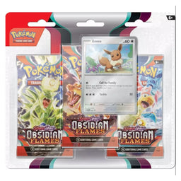 Obsidian Flames Pokemon Scarlet and Violet TCG Three Booster Pack Blister