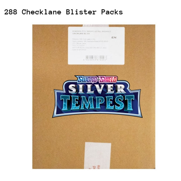 Silver Tempest Pokemon Sword & Shield Checklane Blister 288 Pack Master Carton