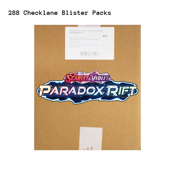 Paradox Rift Scarlet & Violet Checklane Blister 288 Pack Master Carton