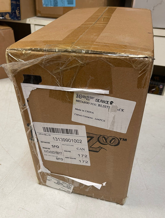 metazoo seance booster box Seance 1st Edition MetaZoo TCG Blister Factory Sealed Case of 144 Packs – toynadoalley.com