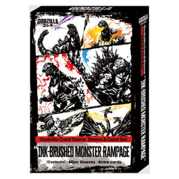 Ink-Brushed Monster Rampage Godzilla Sleeve & Card Set Box