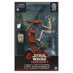 STAP & Battle Droid Star Wars Phanton Menace Black Series Set