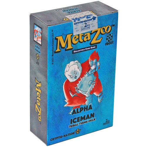 Alpha Iceman Cryptid Nation 2nd Edition MetaZoo TCG Tribal Theme Deck