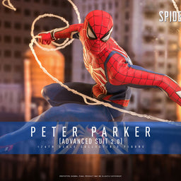 Peter Parker Advanced Suit 2.0 Spider-Man 2 1/6 Scale Hot Toys Exclusive